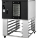 Horno de convección giratorio de 5 charolas con base negro