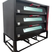 Horno para pan a gas de 9 charolas con cristal